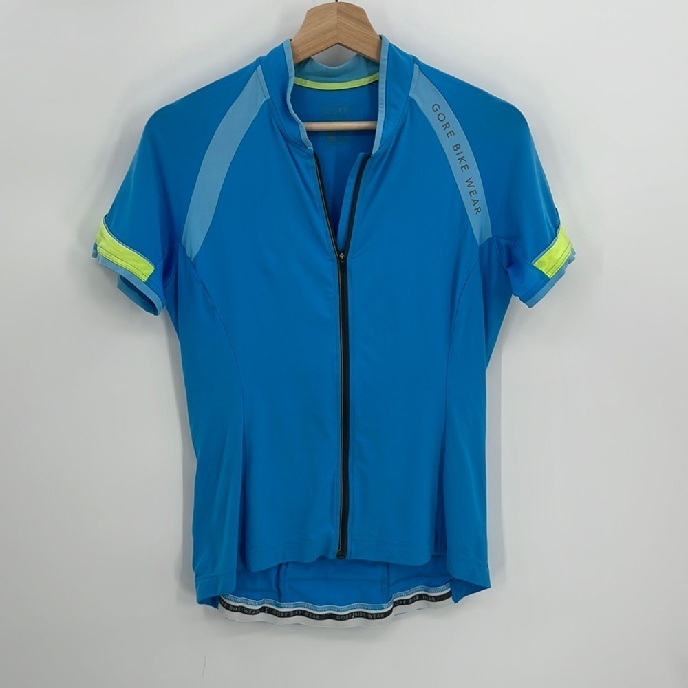 Gore L Bike Wear Power 3.0 cerulean blue Short Sleeve Cycling Shirt
